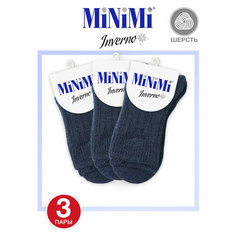 Носки MiNiMi, 3 пары, размер 35-38 (23-25), черный