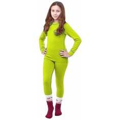 Комплект термобелья NordKapp, размер 128-140, зеленый