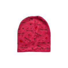 Шапка бини , размер 50-53, серый, белый