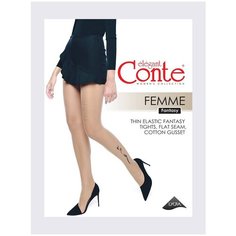 Колготки Conte Femme, 20 den, размер 4/L, черный