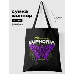 Сумка шоппер Crazy Getup, черный