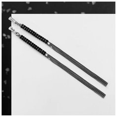 Серьги пусеты Queen Fair, черный