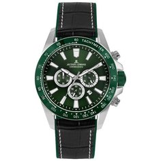Наручные часы JACQUES LEMANS Sports, черный, зеленый