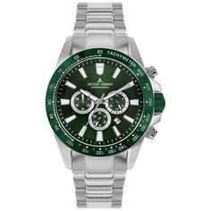 Наручные часы JACQUES LEMANS Sports, серебряный, зеленый