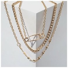 Комплект украшений Queen Fair, длина 32 см, серебряный