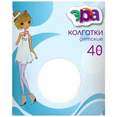 Колготки ЭРА Виола, 40 den, размер 12-13, черный, белый ERA