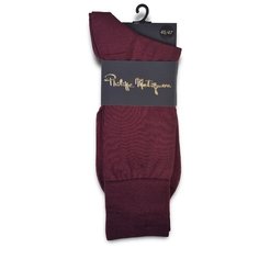 Носки Philippe Matignon, размер 45-47, красный, бордовый