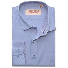 Школьная рубашка Imperator, размер 122-128, голубой