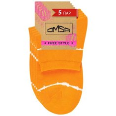 Носки Omsa, 5 пар, 5 уп., размер 39-41, оранжевый