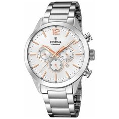 Наручные часы FESTINA Timeless Chrono, серебряный