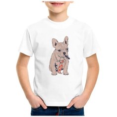 Футболка CoolPodarok, размер 26, белый