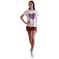 Пижама Натали, размер 48, красный, белый Natali