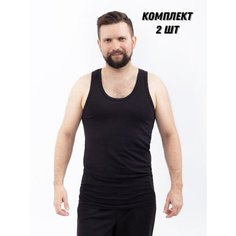 Майка Монотекс , 2 шт., размер 46, черный