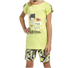 Пижама Cornette, размер 110-116, зеленый