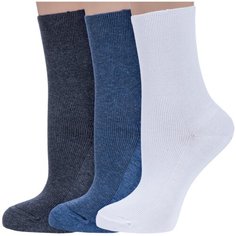 Носки Dr. Feet, 3 пары, размер 23, мультиколор