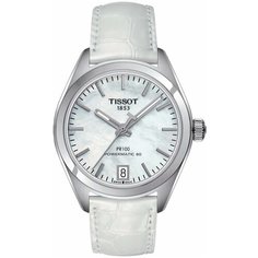 Наручные часы TISSOT, белый, серебряный