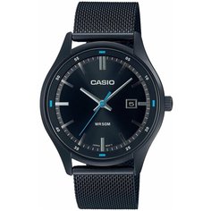 Наручные часы CASIO Collection MTP-E710MB-1A, черный, синий