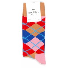 Носки Happy Socks, размер 36-40, синий, коричневый, розовый