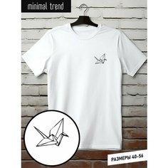Футболка minimal trend, размер 3XL, белый