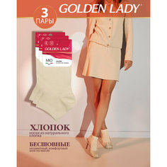 Носки Golden Lady, 3 пары, 3 уп., размер 35-38, бежевый