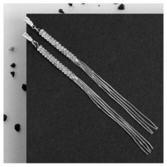 Серьги пусеты Queen Fair, белый, серебряный