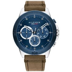 Наручные часы TOMMY HILFIGER Multifunction 1791895, коричневый, серебряный