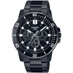 Наручные часы CASIO Collection MTP-VD300B-1E, черный, серебряный