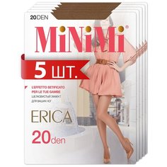 Колготки MiNiMi Erica, 20 den, 5 шт., размер 4/L, бежевый