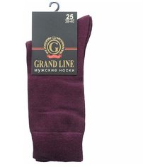 Носки GRAND LINE, размер 25, бордовый