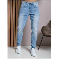 Джинсы зауженные MkJeans, размер 33, синий