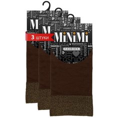 Носки MiNiMi, 70 den, 3 пары, размер 0 (one size), коричневый