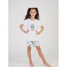Пижама Vienetta, размер 134-140, серый