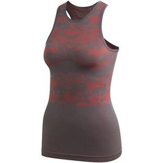 Майка adidas Essentials Seamless Tank Top, размер XS INT, серый, красный