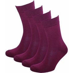 Носки STATUS, 4 пары, размер 29, бордовый