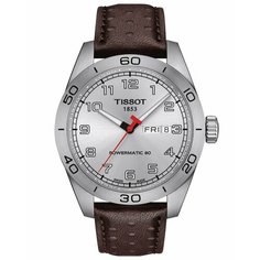 Наручные часы TISSOT, серый, коричневый