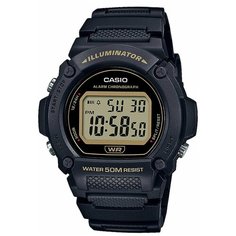 Наручные часы CASIO Collection, черный, желтый