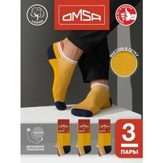 Носки Omsa, 3 пары, 3 уп., размер 36-38, коричневый