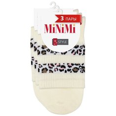 Носки MiNiMi, 3 пары, размер 39-41 (25-27), кремовый
