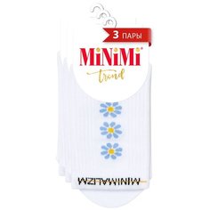 Носки MiNiMi, 3 пары, размер 35-38, белый