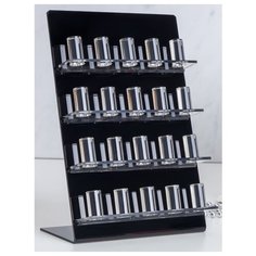 Подставка для колец Queen Fair, 8х23.5х16 см, черный, бесцветный