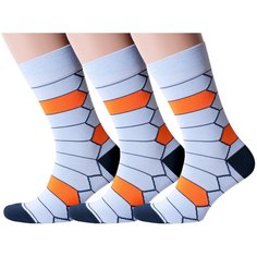 Носки MoscowSocksClub, 3 пары, размер 25 (38-40), мультиколор