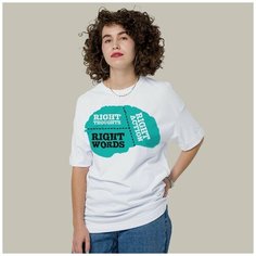 Футболка размер L, белый