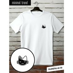 Футболка minimal trend, размер 2XL, белый