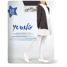 Колготки OMSA KIDS, 50 den, размер 6-8, черный