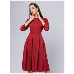 Платье 1001dress, размер 50, бордовый