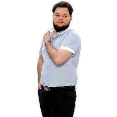 Рубашка Imperator, размер 48/M/178-186/40 ворот, голубой