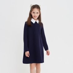 Школьное платье Minaku, размер 140, синий