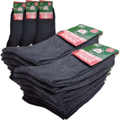 Носки , 7 пар, размер 25 (36-40), серый