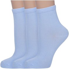 Носки AKOS 3 пары, размер 14, голубой