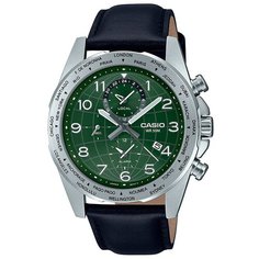 Наручные часы CASIO Collection, зеленый, серебряный
